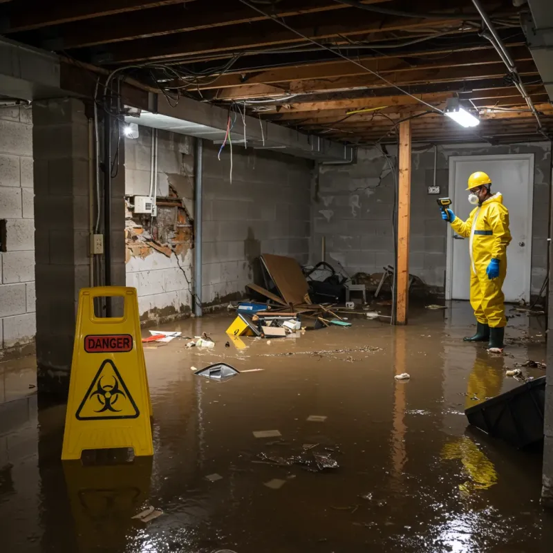 Flooded Basement Electrical Hazard in Alpaugh, CA Property